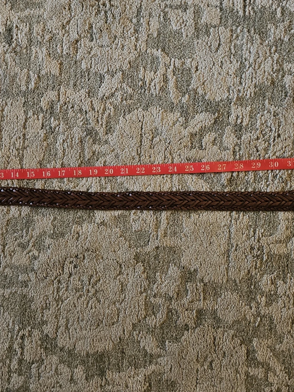 Coach Brown Woven Leather Belt | Made in Turkey | Size 34 | Boho Vintage